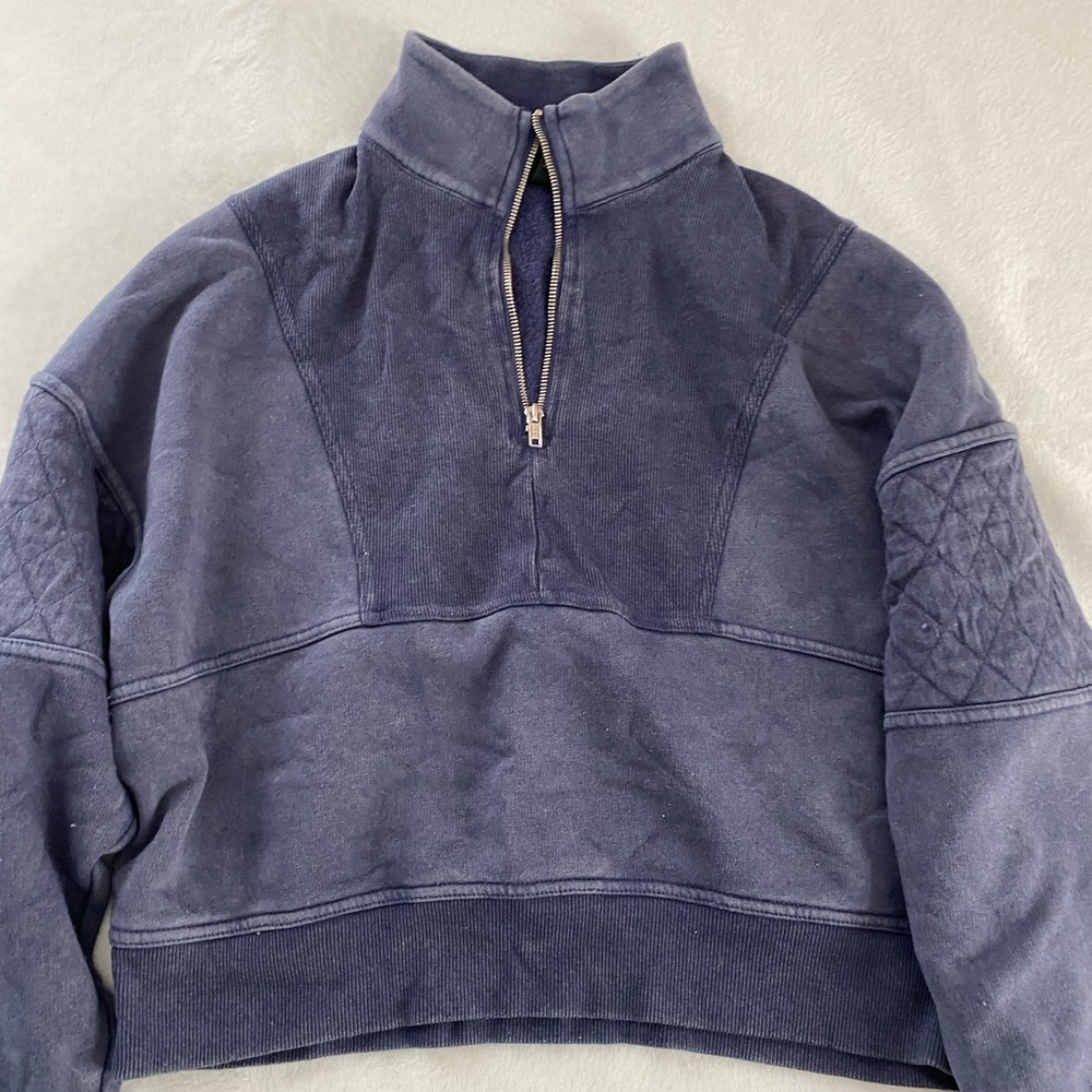 Navy quarter zip